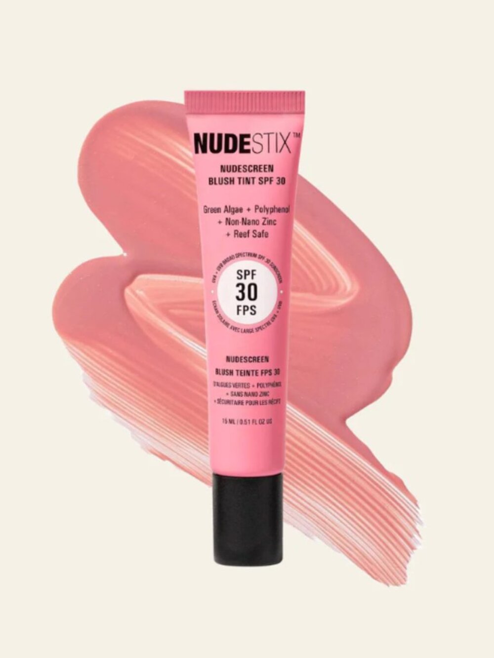 NUDESTIX Nudescreen SPF 30 Blush Tint | Sunset Rose (cool, soft rose) | NEW
